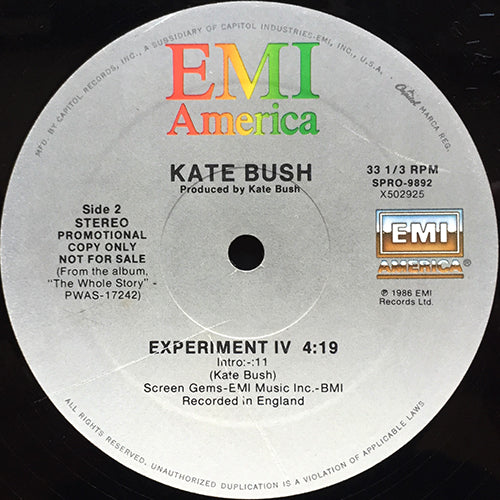 KATE BUSH // EXPERIMENT IV (4:19)
