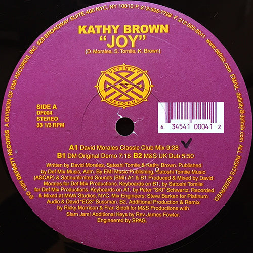 KATHY BROWN // JOY (7VER)
