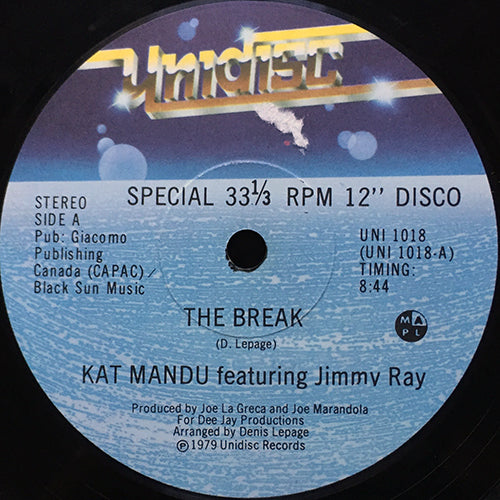 KAT MANDU // THE BREAK (8:44) / THERE'S ONLY BEEN A FEW (7:37)