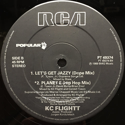 KC FLIGHTT // PLANET E (3VER) / LET'S GET JAZZY (DOPE DUB MIX)