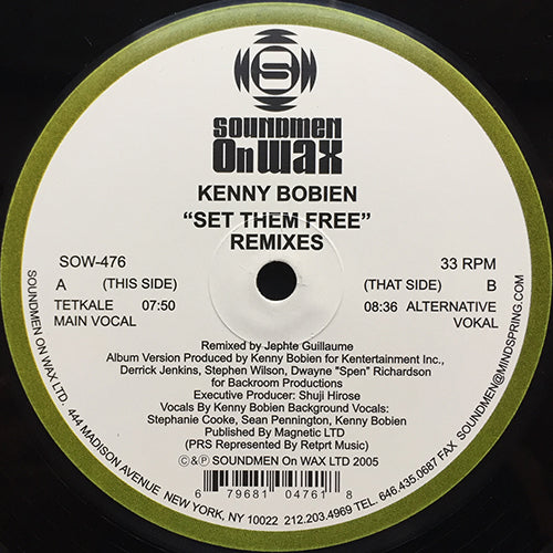 KENNY BOBIEN // SET THEM FREE (REMIXES) (5VER)