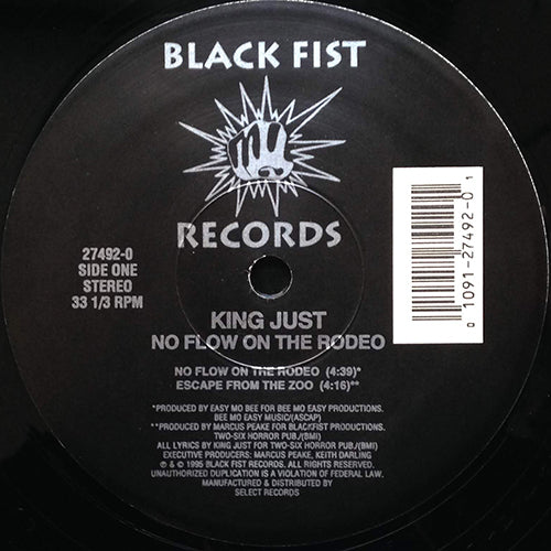 KING JUST // NO FLOW ON THE RODEO (2VER) / ESCAPE FROM THE ZOO / WARRIOR'S DRUM (2VER)