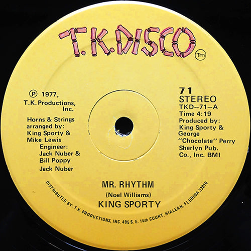 KING SPORTY // MR. RHYTHM (4:19) / KEEP ON DANCING (4:07)