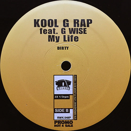 KOOL G RAP // MY LIFE (3VER) / NOBODY CAN'T EAT (3VER)