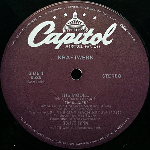 KRAFTWERK // THE MODEL (3:38) / NEON LIGHTS (9:03)