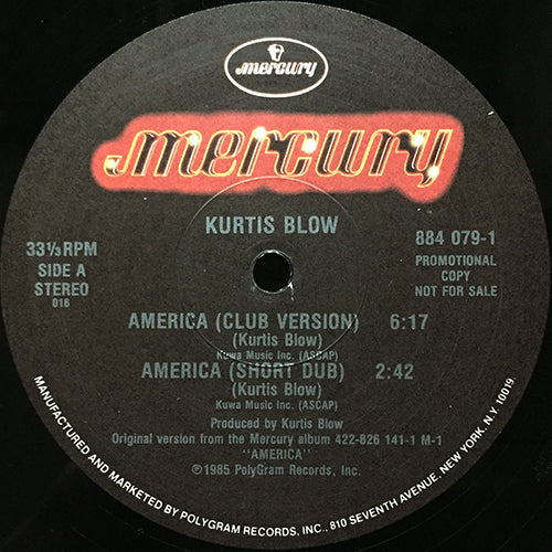 KURTIS BLOW // AMERICA (3VER) / AJ MEETS DAVY DMX