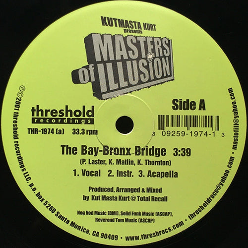 KUTMASTA KURT presents MASTERS OF ILLUSION // THE BAY-BRONX BRIDGE (3VER) / SILK SUIT, BLACK LINEN (2VER)