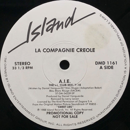LA COMPAGNIE CREOLE // A.I.E. (LARRY LEVAN REMIX) (4VER)