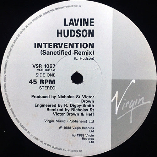 LAVINE HUDSON // INTERVENTION (SANCTIFIED REMIX) / (7" VERSION) / IT'S ME