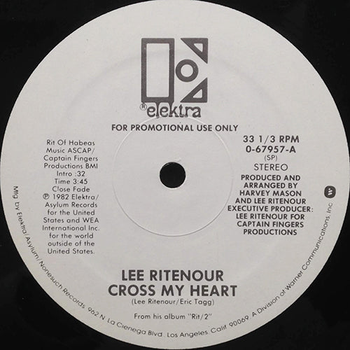 LEE RITENOUR // CROSS MY HEART (3:45) / ROAD RUNNER (3:44)