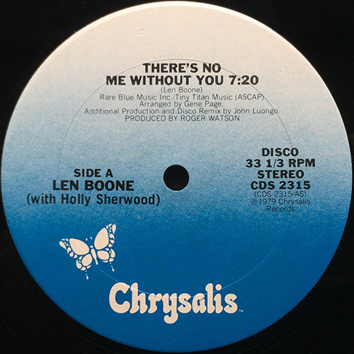 LEN BOONE with HOLLY SHERWOOD // THERE'S NO ME WITHOUT YOU (7:20) / SMILE BABY (3:22)