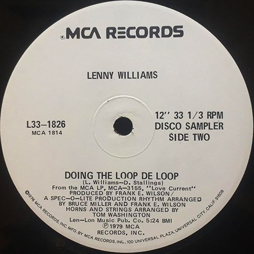 LENNY WILLIAMS // DOING THE LOOP DE LOOP (5:24)