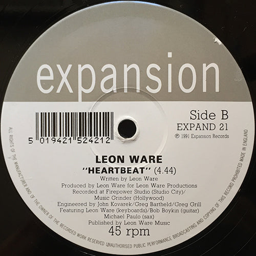LEON WARE // SHOULDA BEEN YOU (5:06) / HEARTBEAT (4:44)