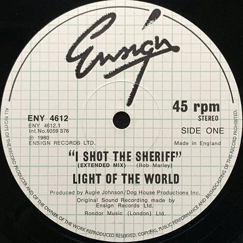 LIGHT OF THE WORLD // I SHOT THE SHERIFF (EXTENDED) / PAINTED LADY / A NEW SOFT SONG