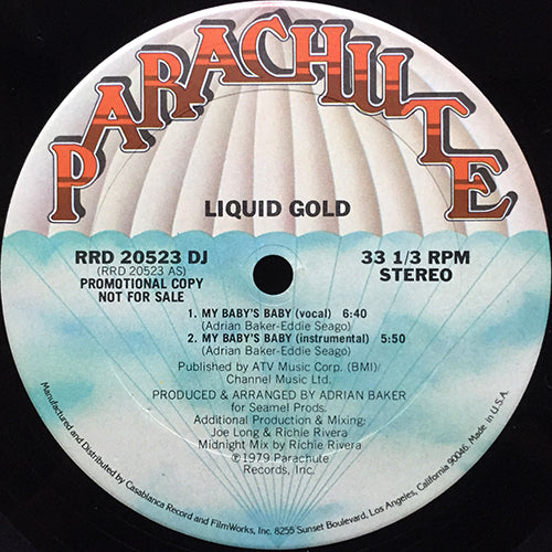 LIQUID GOLD // MY BABY'S BABY (6:40) / INST (5:50)