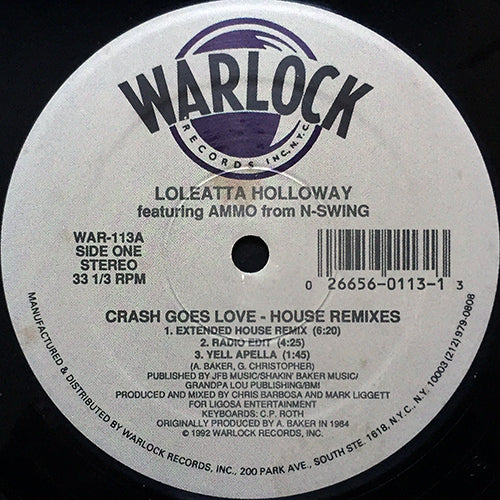 LOLEATTA HOLLOWAY // CRASH GOES LOVE (HOUSE REMIXES) (7VER)