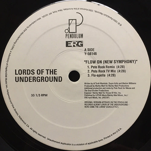 Lords Of The Underground Flow On / Pete rock - レコード