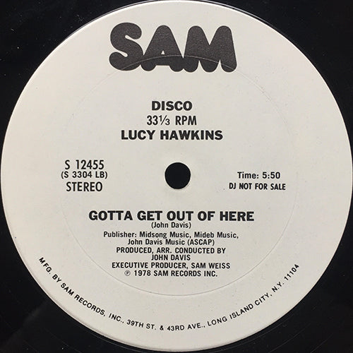 LUCY HAWKINS // GOTTA GET OUT OF HERE (5:50) / LADY OF THE NIGHT (5:30)