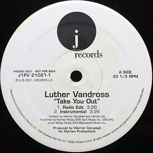 LUTHER VANDROSS // TAKE YOU OUT (4VER)