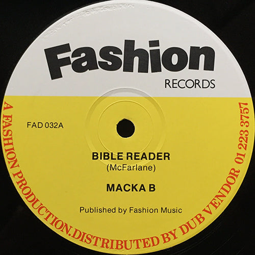 MACKA B // BIBLE READER / HUGE ME HUGE