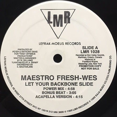 MAESTRO FRESH WES // LET YOUR BACKBONE SLIDE (5VER)