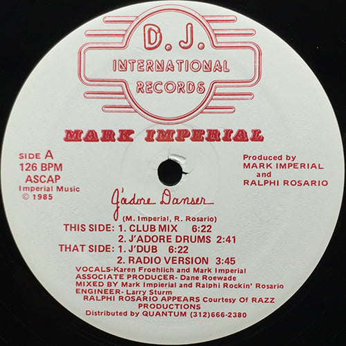MARK IMPERIAL // J'ADORE DANSER (4VER)