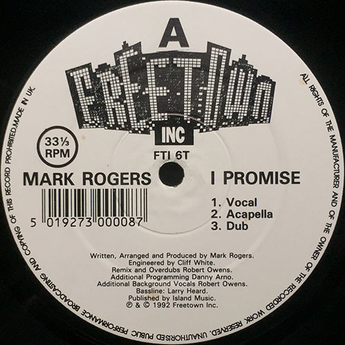 MARK ROGERS // I PROMISE (4VER) / TWILIGHT FOR SOME (STEVE SILK HURLETY REMIX)
