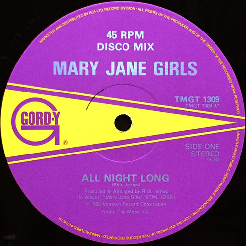 MARY JANE GIRLS // ALL NIGHT LONG / MUSICAL LOVE