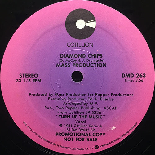 MASS PRODUCTION // DIAMOND CHIPS (3:56) / I CAN'T BELIEVE YOU'RE GOING AWAY (4:43)