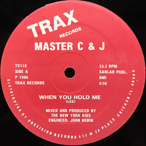 MASTER C & J // WHEN YOU HOLD ME (6:56) / DUB LOVE (6:56)