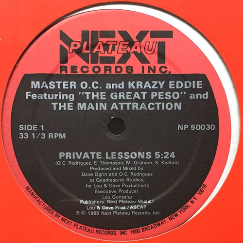 MASTER O.C. & KRAZY EDDIE feat. "THE GREAT PESO" and THE MAIN ATTRACTION // PRIVATE LESSONS (3VER)