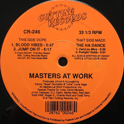 MASTERS AT WORK // BLOOD VIBES / JUMP ON IT / THE HA DANCE (2VER)