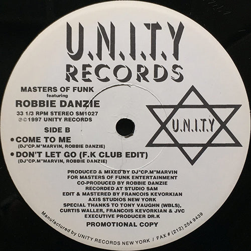 MASTERS OF FUNK feat. ROBBIE DANZIE // CARRIED AWAY (2VER) / COME TO ME / DON'T LET GO