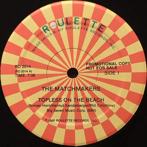 MATCHMAKERS // TOPLESS ON THE BEACH (7:06/3:21)