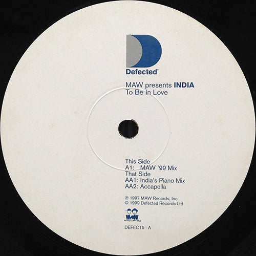 MAW feat. INDIA // TO BE IN LOVE (MAW '99 MIX) (3VER)