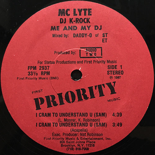 MC LYTE // I CRAM TO UNDERSTAND U (3VER) / TAKE IT LYTE