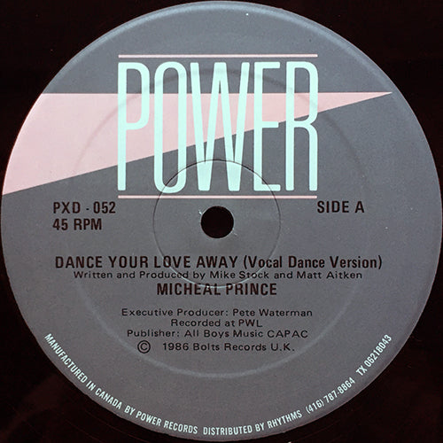 MICHAEL PRINCE // DANCE YOUR LOVE AWAY (4VER) – next records japan