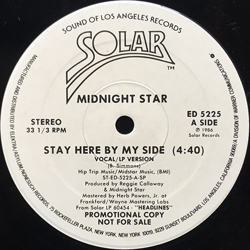 MIDNIGHT STAR // STAY HERE BY MY SIDE (4:40)