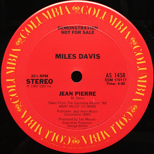 MILES DAVIS // JEAN PIERRE (4:00) / MY MAN'S GONE NOW (7:15)