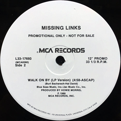 MISSING LINKS // WALK ON BY (4:04/4:58)