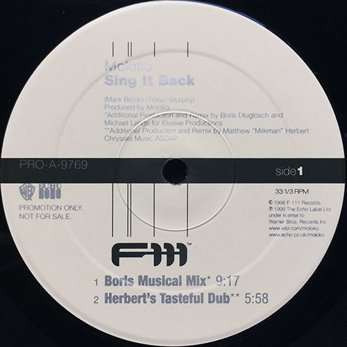 MOLOKO // SING IT BACK (4VER)