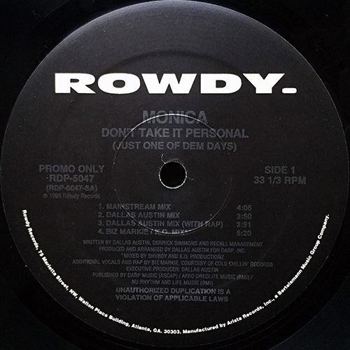 MONICA // DON'T TAKE IT PERSONAL (JUST ONE OF DEM DAYS) (REMIXES) (4VER)