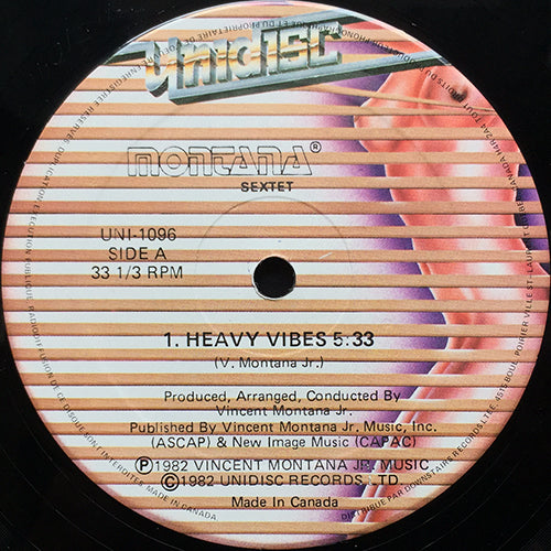 MONTANA SEXTET // HEAVY VIBES (5:33) / (CLUB MIX) (8:15) / (RADIO MIX) (3:30)