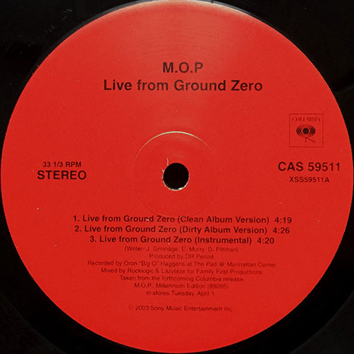 M.O.P. // LIVE FROM GROUND ZERO (3VER)