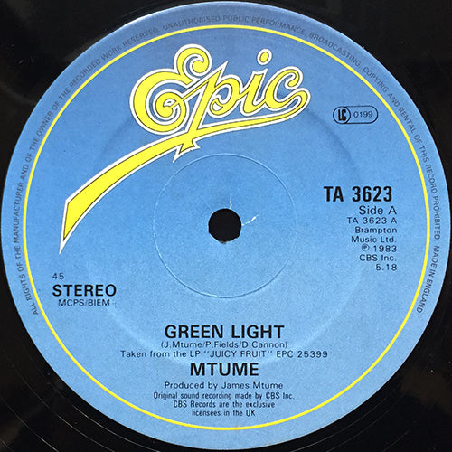 MTUME // GREEN LIGHT (5:18) / HIP DIP SKIPPEDABEAT (5:08)