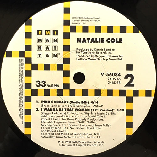 NATALIE COLE // PINK CADILLAC (3VER) / I WANNA BE THAT WOMAN
