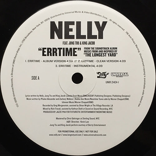 NELLY feat. JUNG TRU & KING JACOB // ERRTIME (3VER)