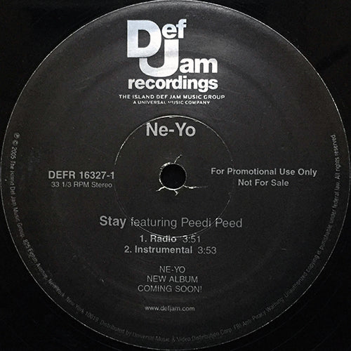 NE-YO feat. PEEDI PEEDI // STAY (2VER)