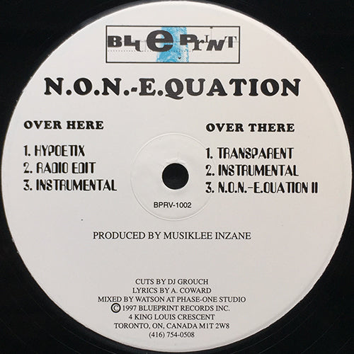 N.O.N.-EQUATION // HYPOETIX (3VER) / TRANSPARENT (2VER) / N.O.N.-EQUATION II