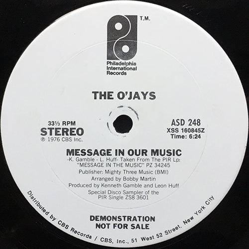 O'JAYS // MESSAGE IN OUR MUSIC (6:24)